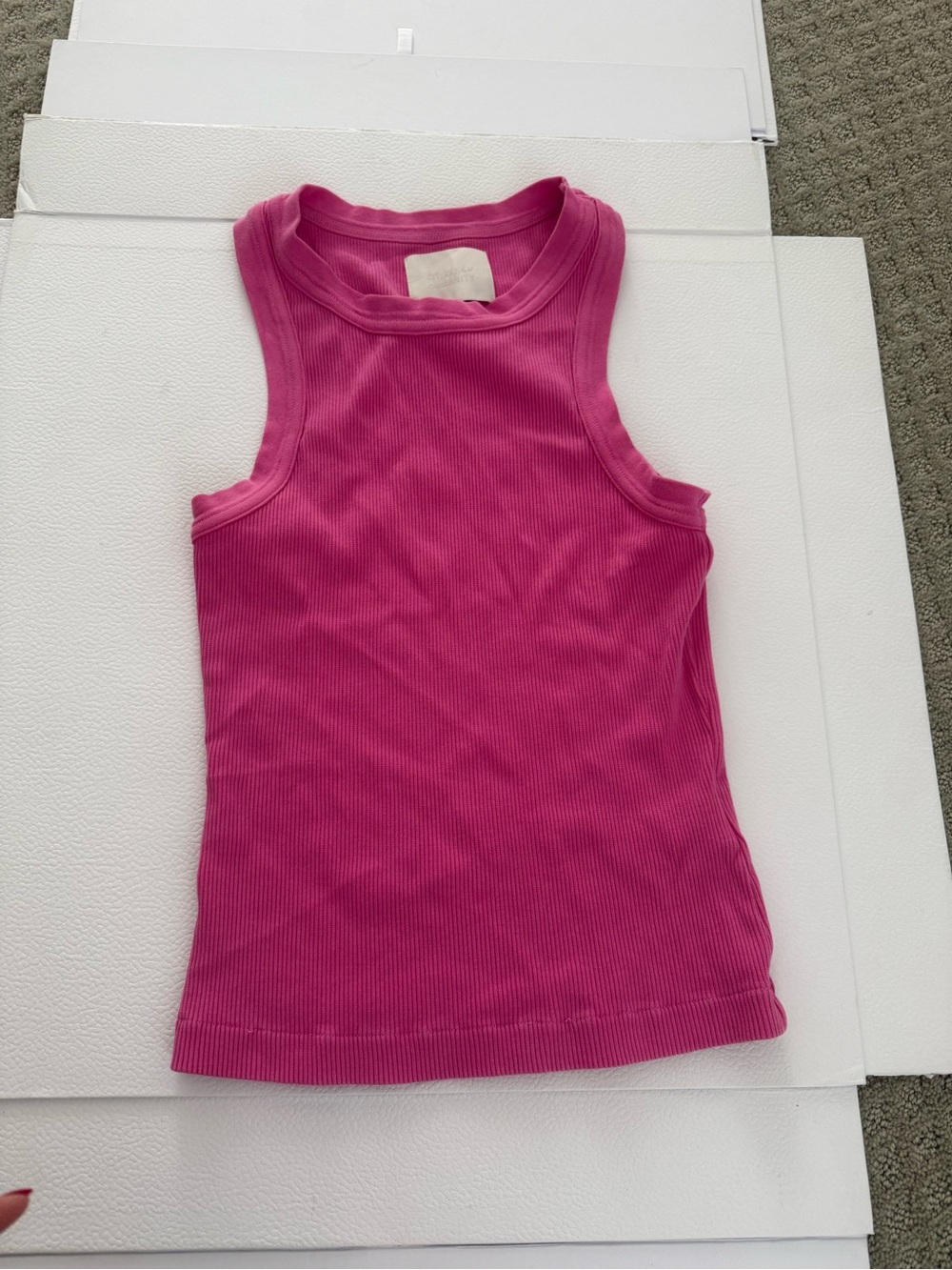 Citizens Of Humanity Fuchsia Ribbed Tank Top
